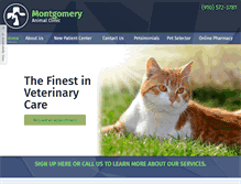 Tablet Screenshot of montgomeryanimalclinic.com